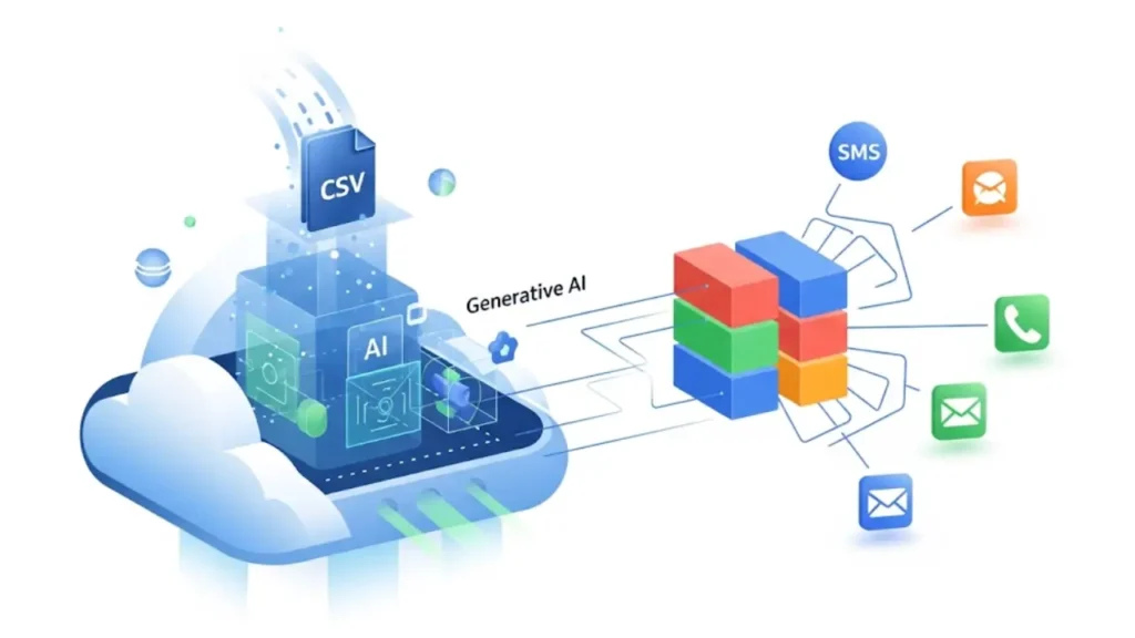 Amazon Connect cho phép tạo phân khúc khách hàng từ tệp CSV để cá nhân hóa chiến dịch tiếp cận
