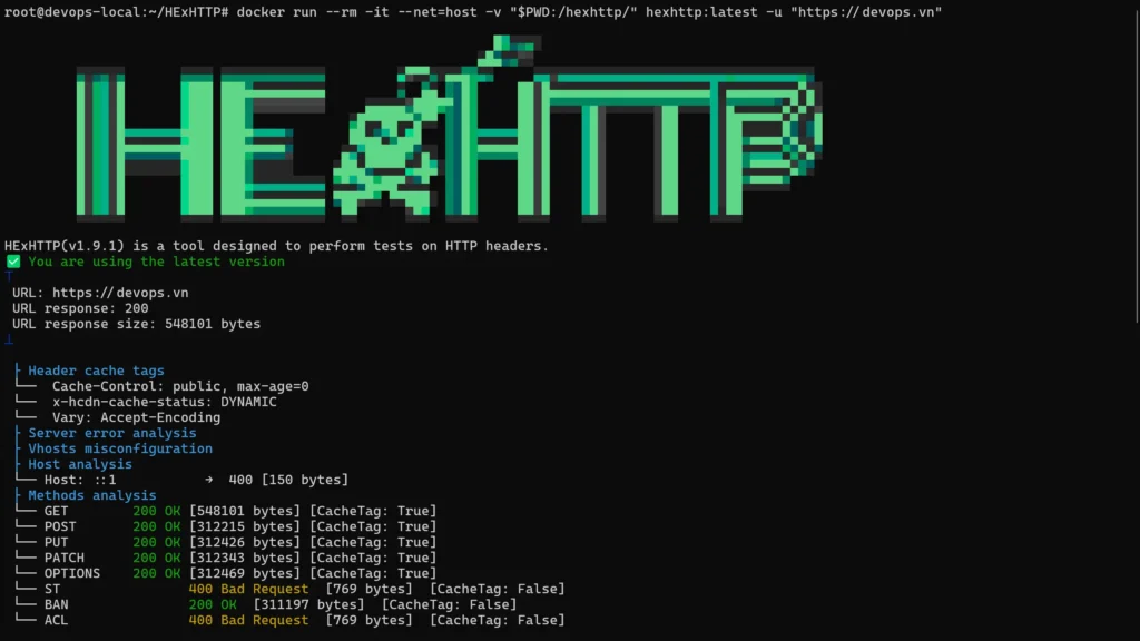 HExHTTP: Công cụ DevSecOps phân tích chuyên sâu HTTP headers