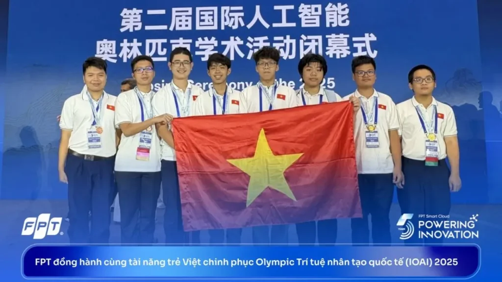 Đội tuyển Việt Nam giành 3 Huy chương Vàng tại Olympic AI Quốc tế 2025, lọt vào Top 4 toàn đoàn