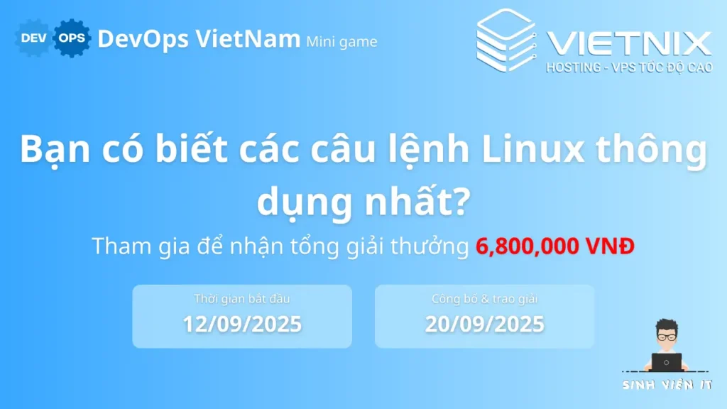 Mini game: Top 5 câu lệnh Linux được sử dụng nhiều nhất
