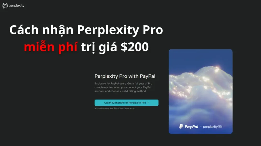 Cách nhận Perplexity Pro miễn phí trị giá $200