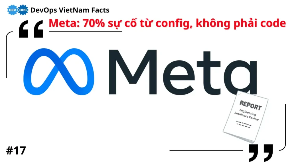 Fact: 70% lỗi Production của Meta đến từ config, không phải code
