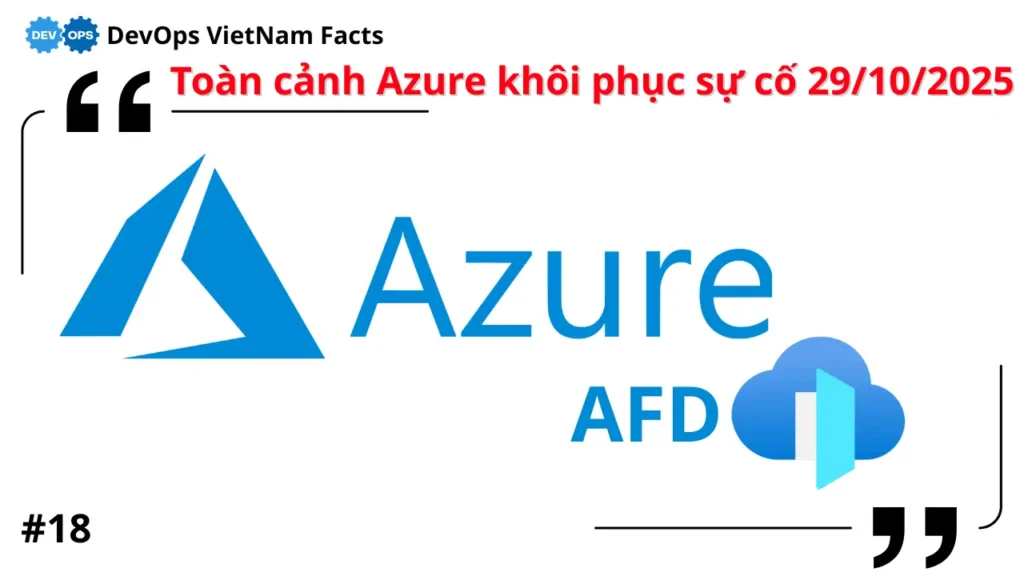Fact: Toàn cảnh Azure khôi phục hệ thống sự cố 29.10.2025