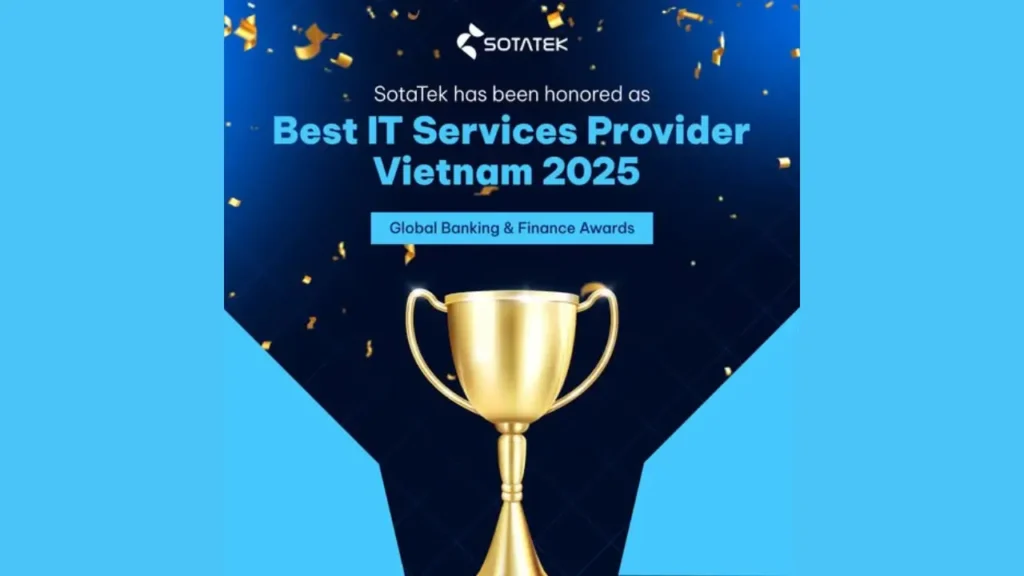SotaTek được vinh danh Best IT Services Provider – Vietnam 2025 tại Global Banking & Finance Awards