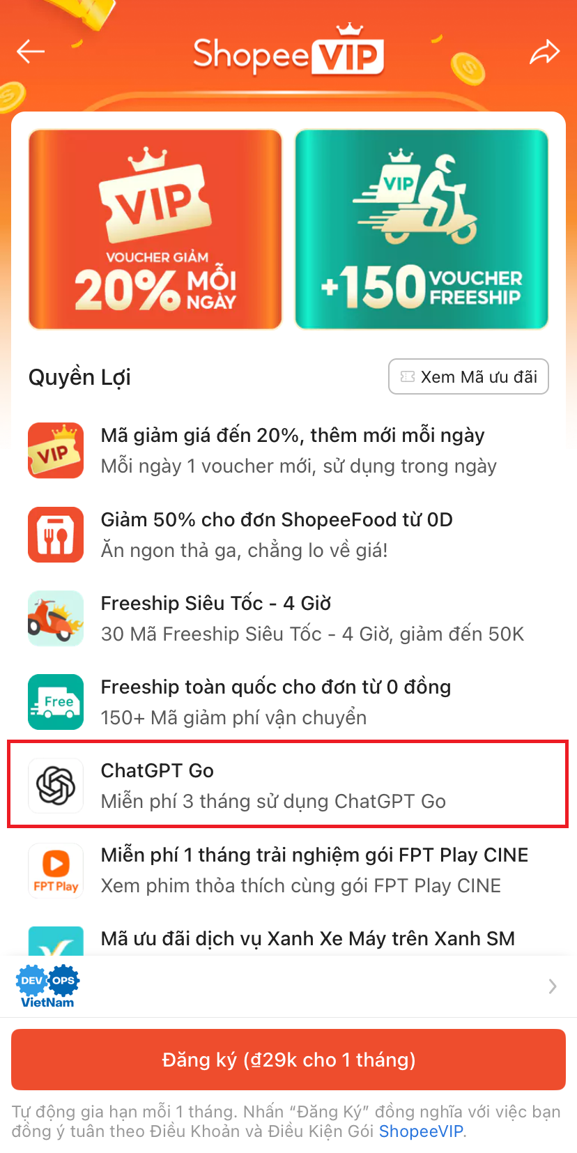 ChatGPT Go miễn phí