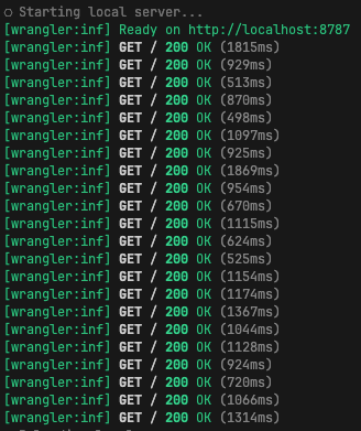 Thời gian cho một request