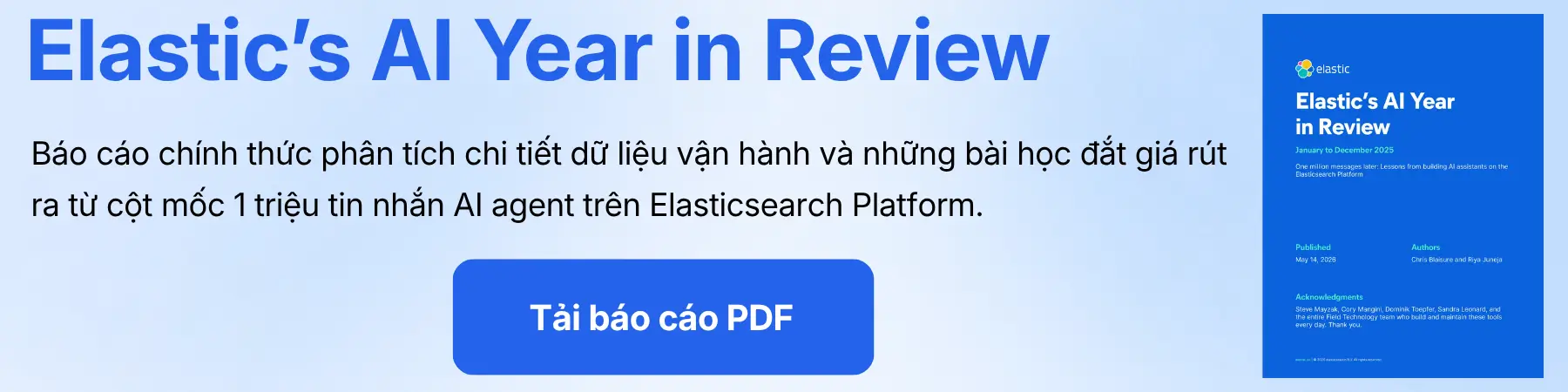 Elastic's AI Year in Review Report Cover