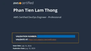 Hướng chinh phục AWS Certified DevOps Engineer – Professional trong gần 12 tuần