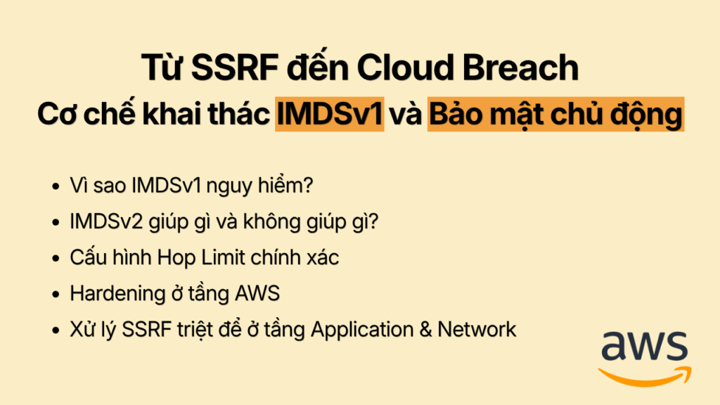 Từ SSRF đến Cloud Breach: Cơ chế khai thác IMDSv1 và Bảo mật chủ động